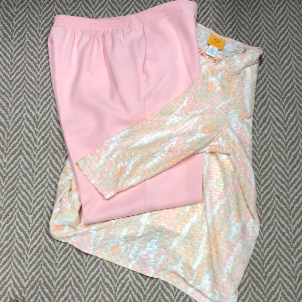 Pants shirt and tank with bling